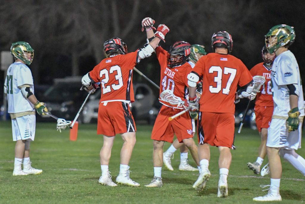 Aaron Fjeldsted and Reid Lanigan Celebrate